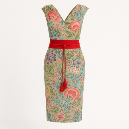 Vestido jardín japo Kahyra