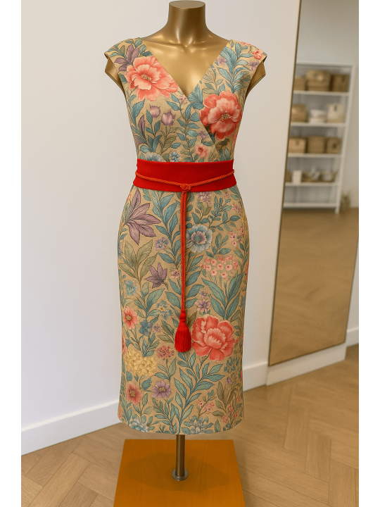 Vestido jardín japo Kahyra