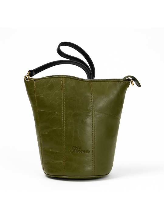 Bolso de piel Alma Cubo