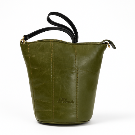 Bolso de piel Alma Cubo
