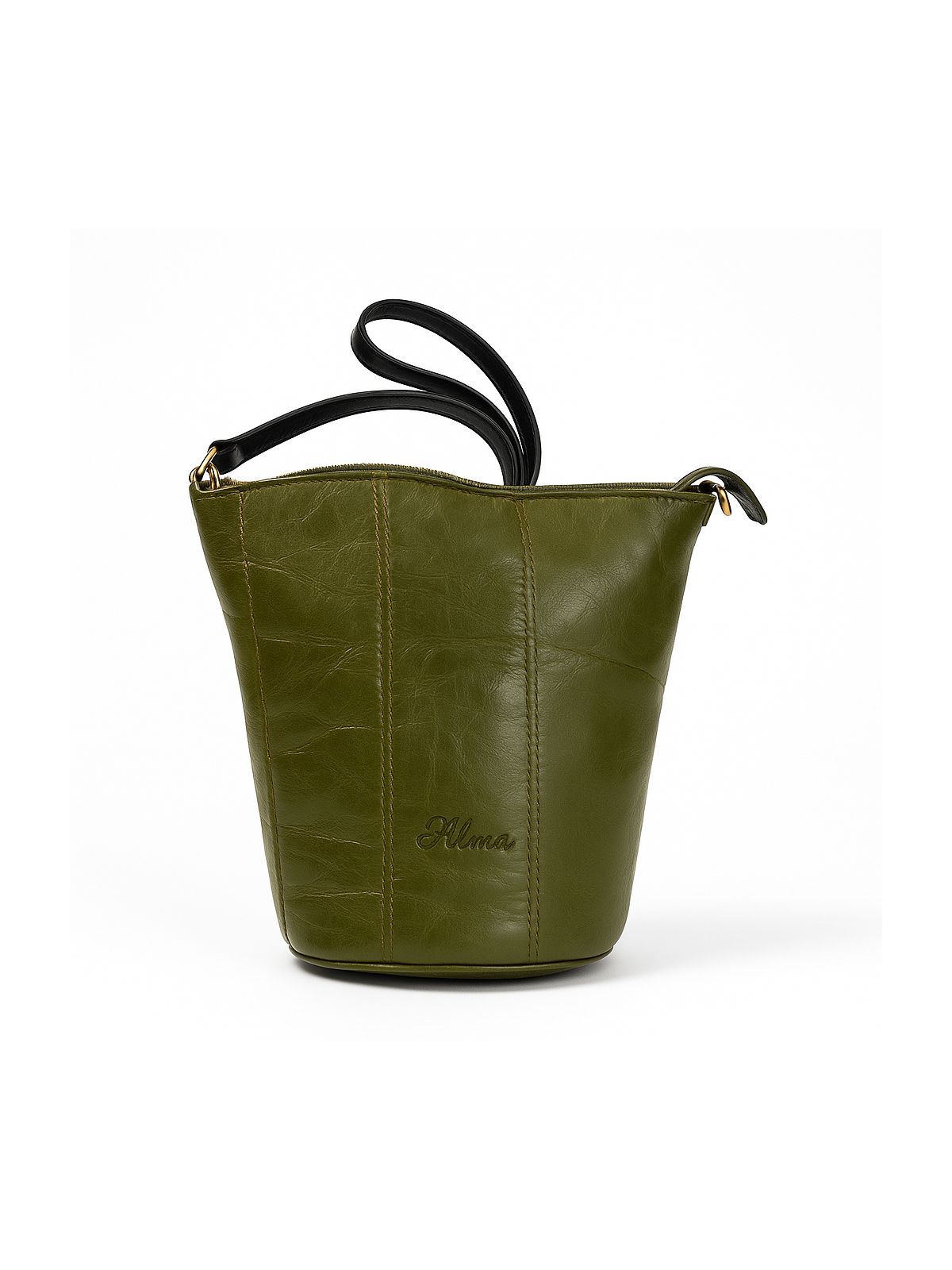Bolso de piel Alma Cubo